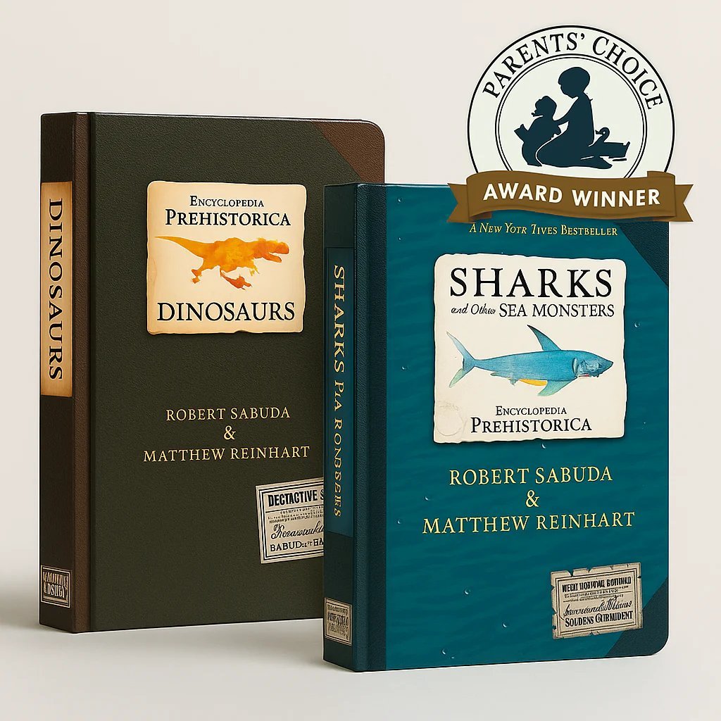 🦖3D Encyclopedia Prehistorica Series🦈Dinosaurs + Sharks & Sea Monsters —Pop-Up Book