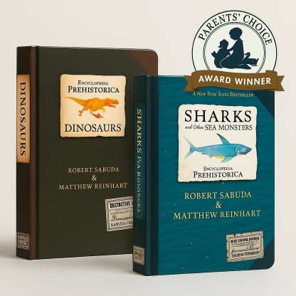 🦖3D Encyclopedia Prehistorica Series🦈Dinosaurs + Sharks & Sea Monsters —Pop-Up Book