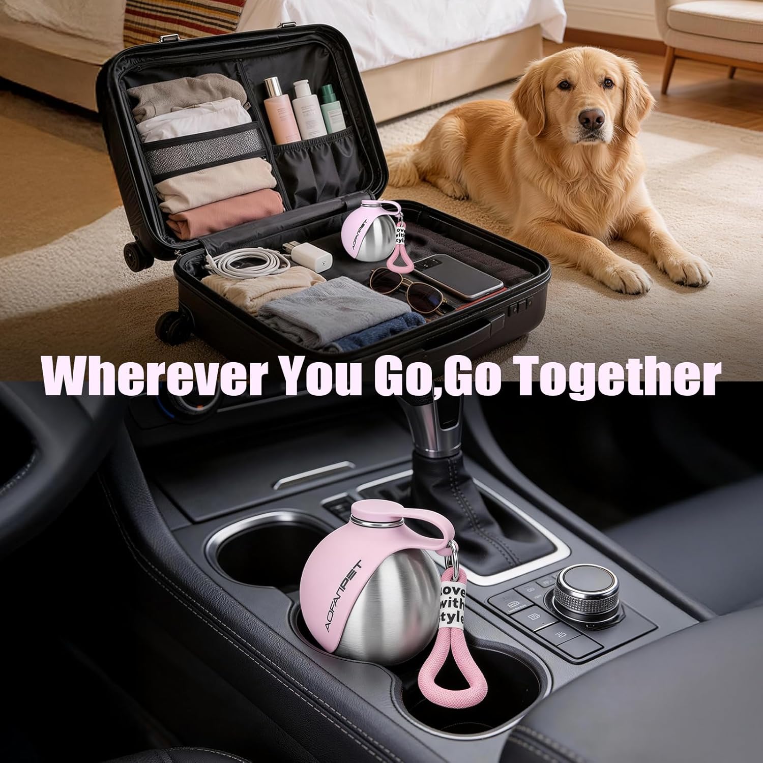 🐶Portable Dog Water Bottle-Lightweight, Foldable, and Easy to Carry💧🥰