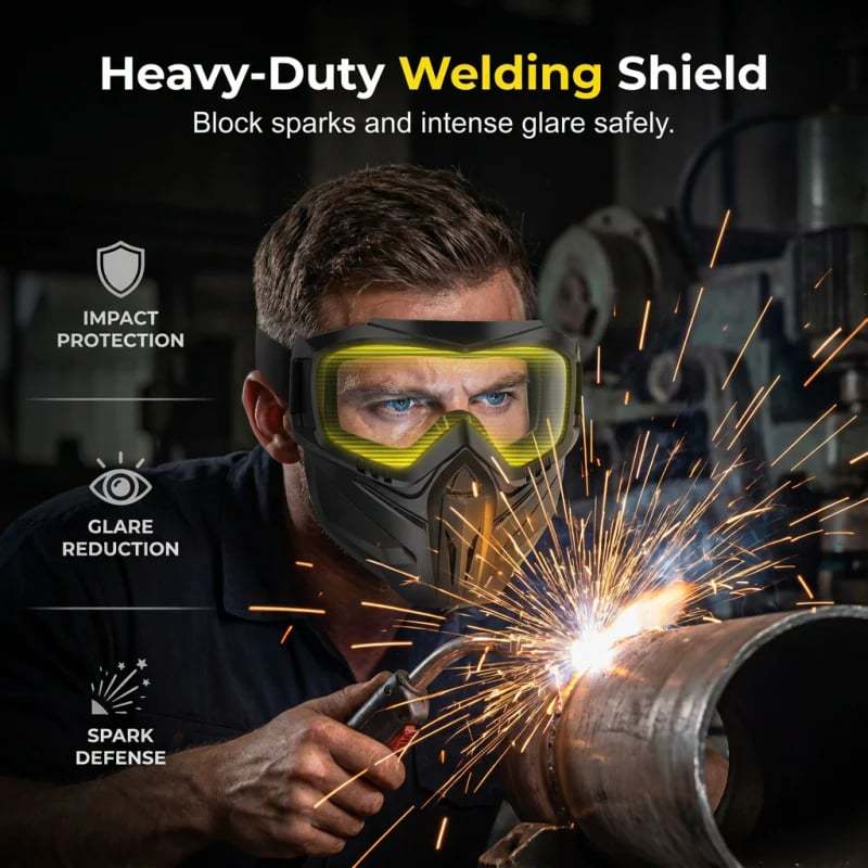Detachable Full Face Goggle Mask