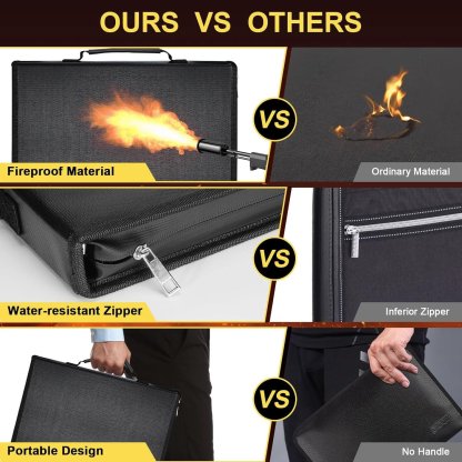 🔥Hot Sale! ⚡Multi-purpose Fireproof Document Bag 💪