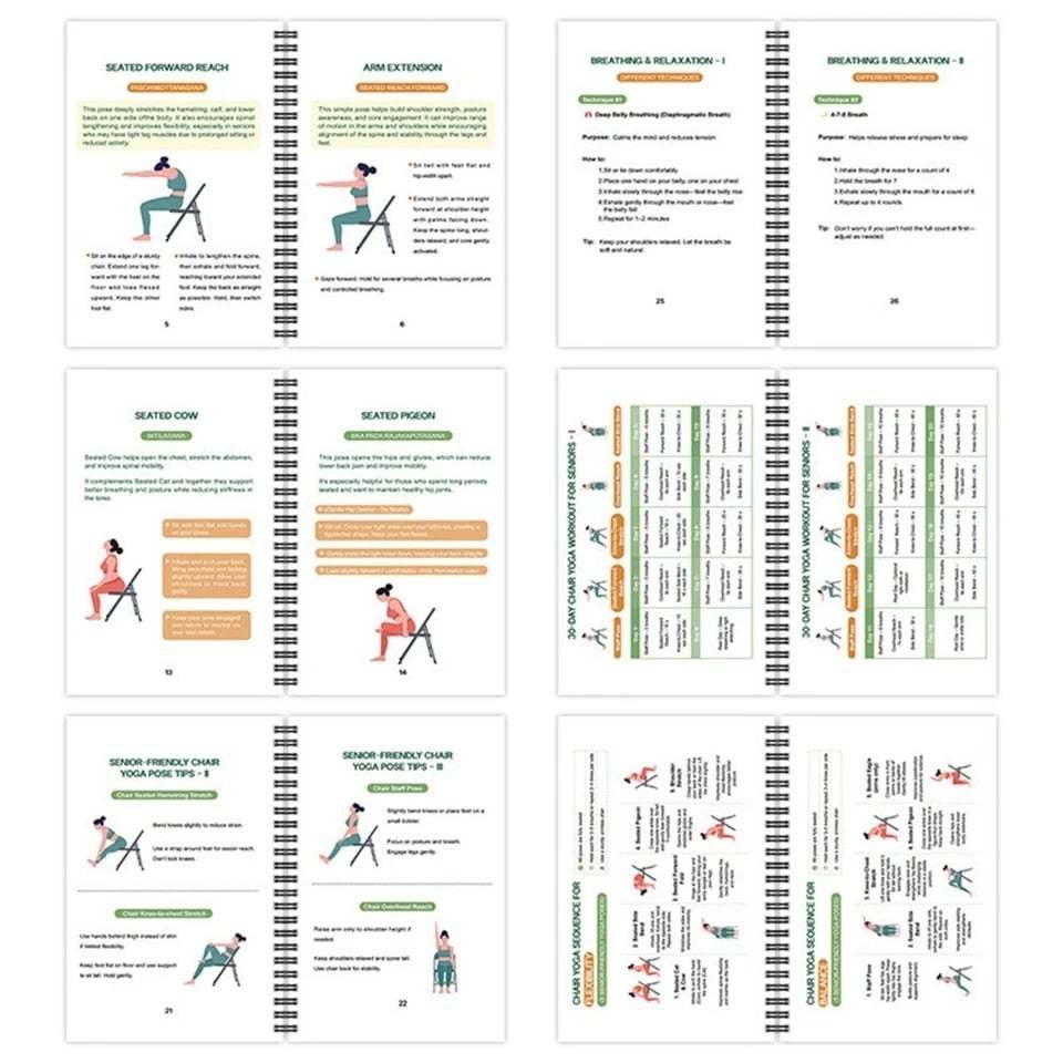 🔥Most Popular in 2026🔥The Complete Guide to Chair Yoga for Seniors Over 60: 40+ Low-Impact Easy Exercises to Restore Strength, Mobility, Balance, and Lose Weight