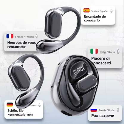 🏆#1 Bestseller ⏰ 49% OFF 💎AI Translation Wireless Bluetooth 5.4 Earbuds (compatible with iOS and Android)