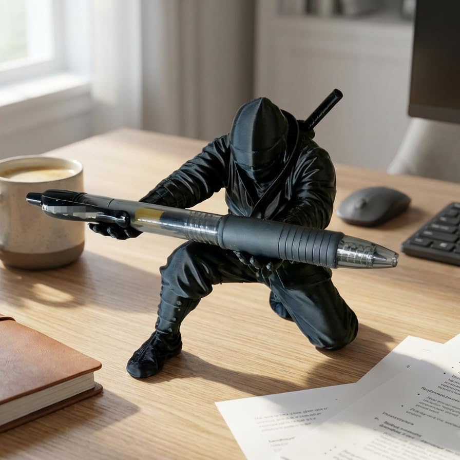 🔥This Week Promotion! ⚔️3D Printed Samurai Pen Holder Desk Organizer