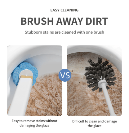 ⚡50K+ SOLD!🚽💦Disposable Replacement Wall-Mounted Innovative Toilet Brush Set✨