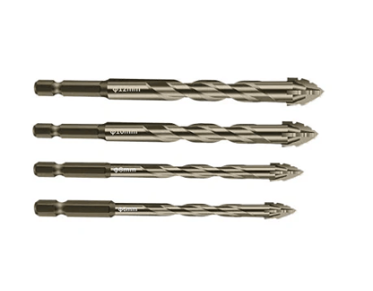 🔥2026 Hot Sale🔥High-Strength 4-Flute Serrated Eccentric Drill Bit Kit