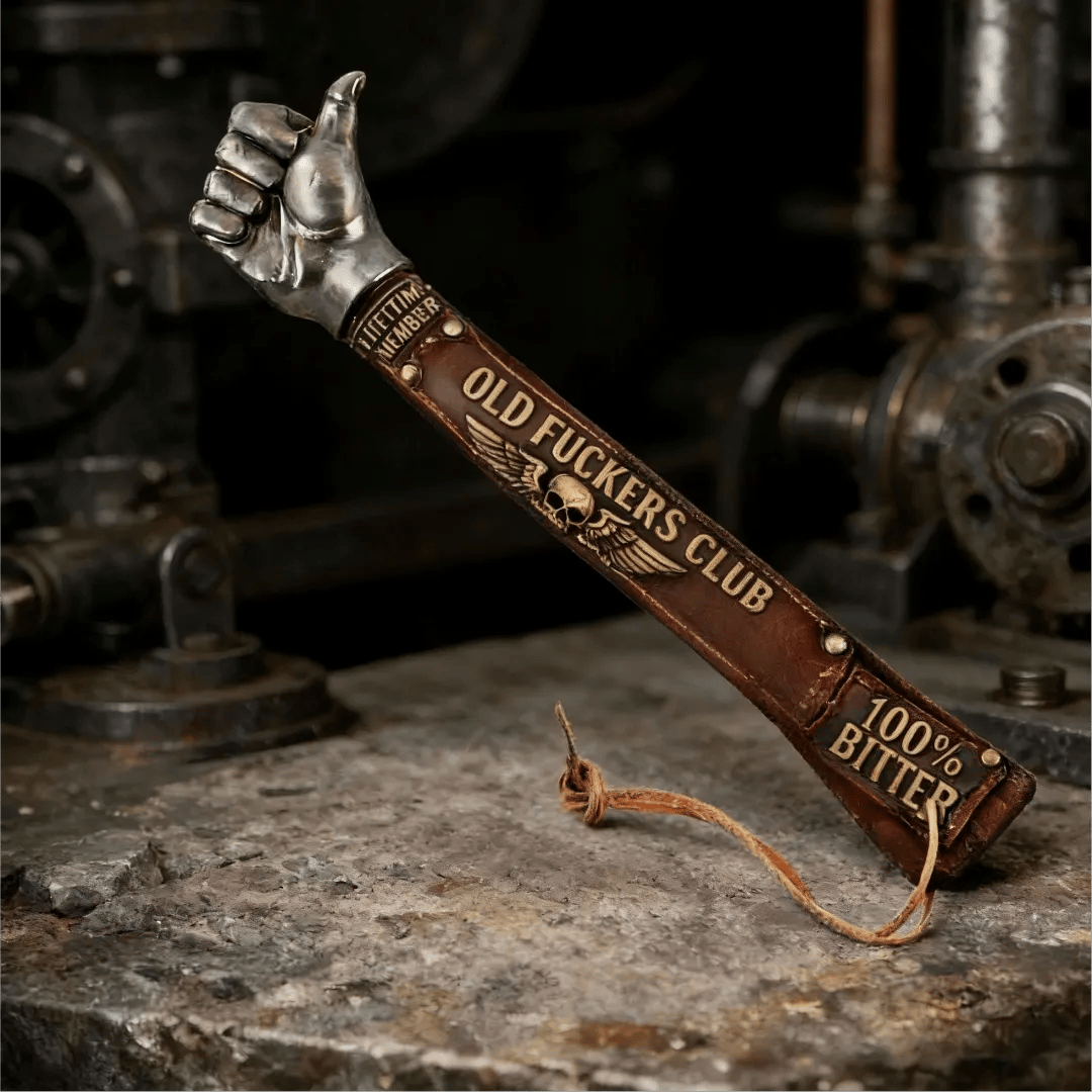 🔥HOT SALE - Old Fuckers Club - Stainless Steel Thumb Hammer
