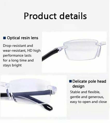 Color-changing Anti-blue Light Presbyopia Glasses
