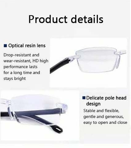 Color-changing Anti-blue Light Presbyopia Glasses