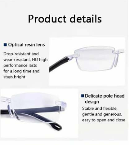 Color-changing Anti-blue Light Presbyopia Glasses