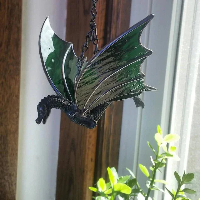 💥Christmas Hot Sale Limited Time Sale 50% Off 💥Dragon Stained Glass Sun Catcher