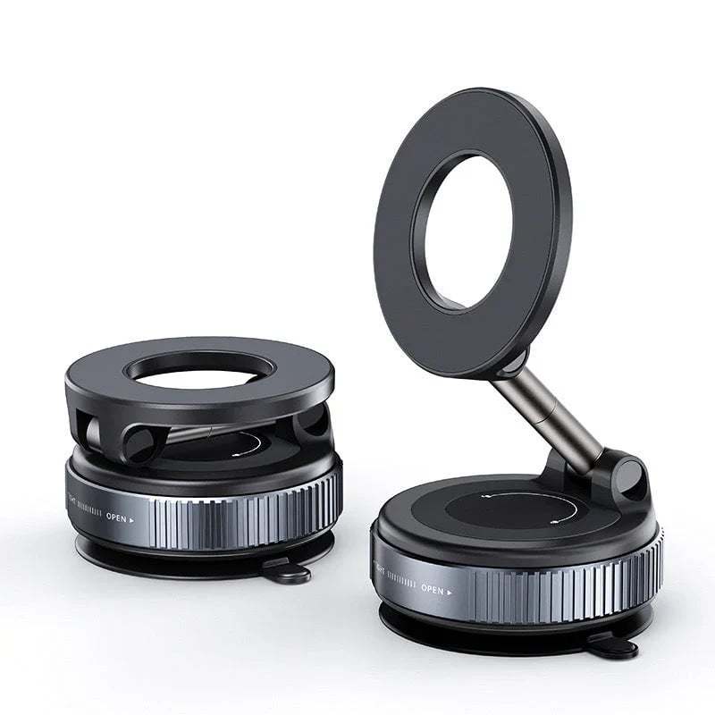 🔥 Retractable Car Phone Mount - 360° Magnetic Holder