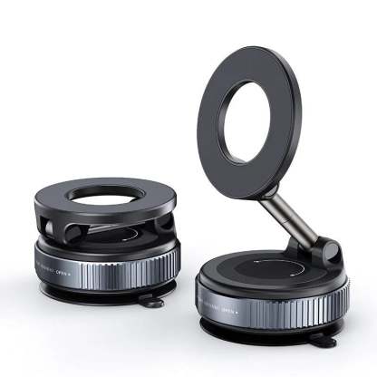 🔥 Retractable Car Phone Mount - 360° Magnetic Holder