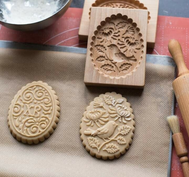 🔥Last Day 49% OFF🔥🍪Carved Wooden Pryanik Gingerbread Cookie Mold🍪