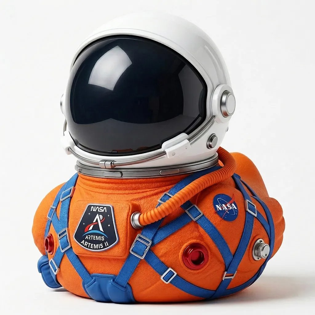 🔥Limited Edition Artemis II Mission Moon Launch Commemorative Astronaut Duck