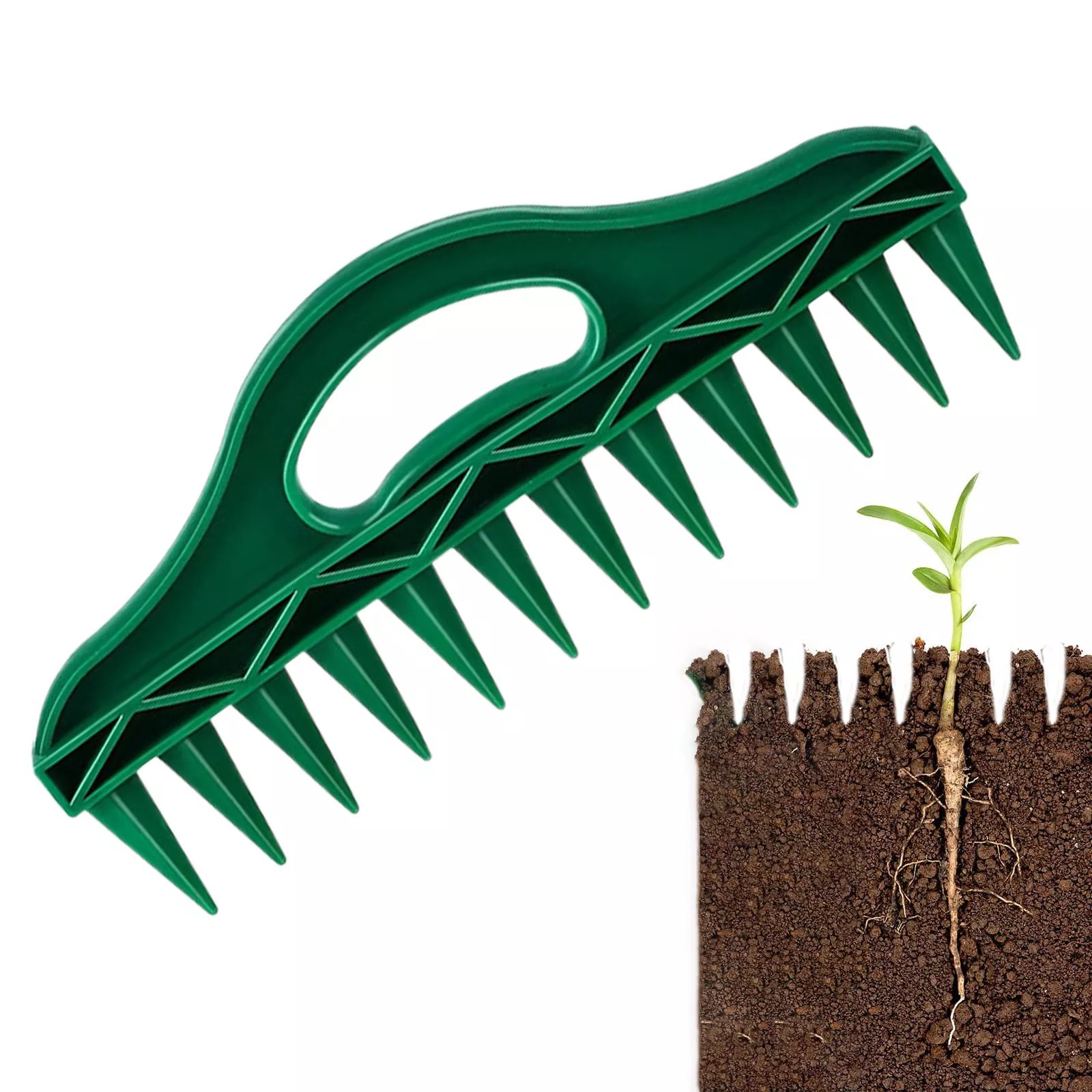🌱Garden Seed Spacer & Dibbler – 12-Hole Precision Planting Tool