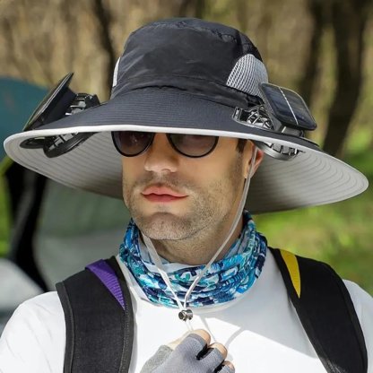 🎁2026 New Ultralight Solar Fan Sun Hat – Lighter Than a Baseball!⚾(Only 11oz)