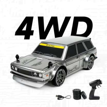 1/24 Scale High-speed drift racer with wireless remote control and four-wheel drive power🚗🚗
