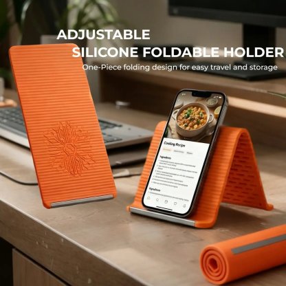 🤳Flexible Silicon  Phone Holder Stand, Bendable, Rollable, Foldable Design