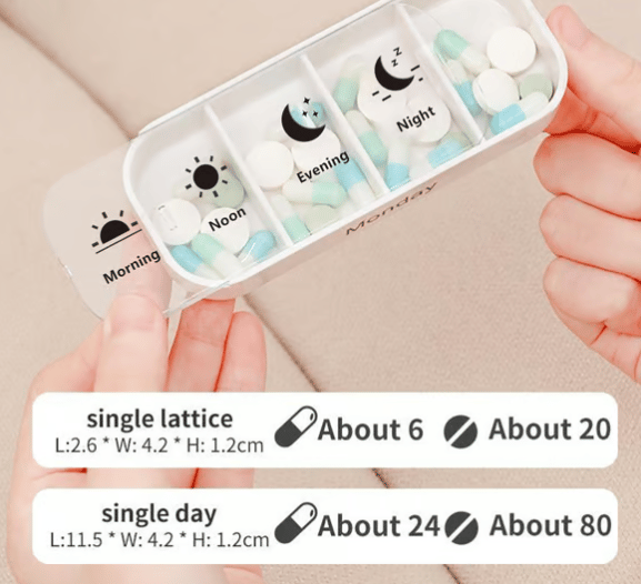 ✨7-Day Medication Organizer - For Effortless Health Management! 📅