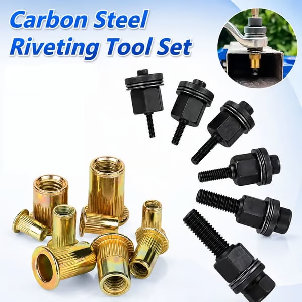 🛠️Head Rivet Nut Tool, M3 M4 M5 M6 M8 Rivnut Kit