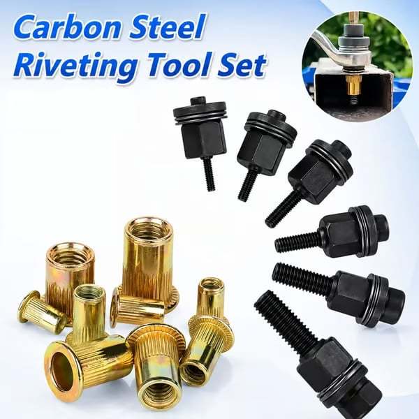 🛠️Head Rivet Nut Tool, M3 M4 M5 M6 M8 Rivnut Kit
