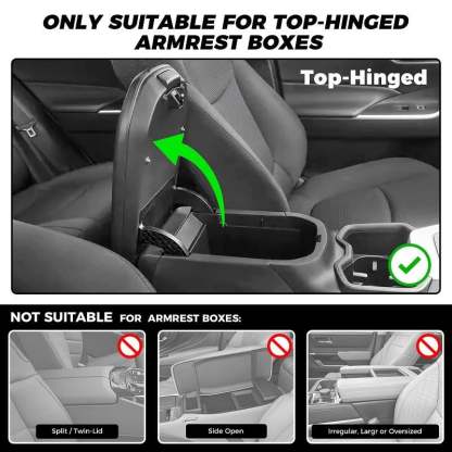 🔥 LAST DAY - 49% OFF |Multifunctional PU Leather Car Armrest Box Mat