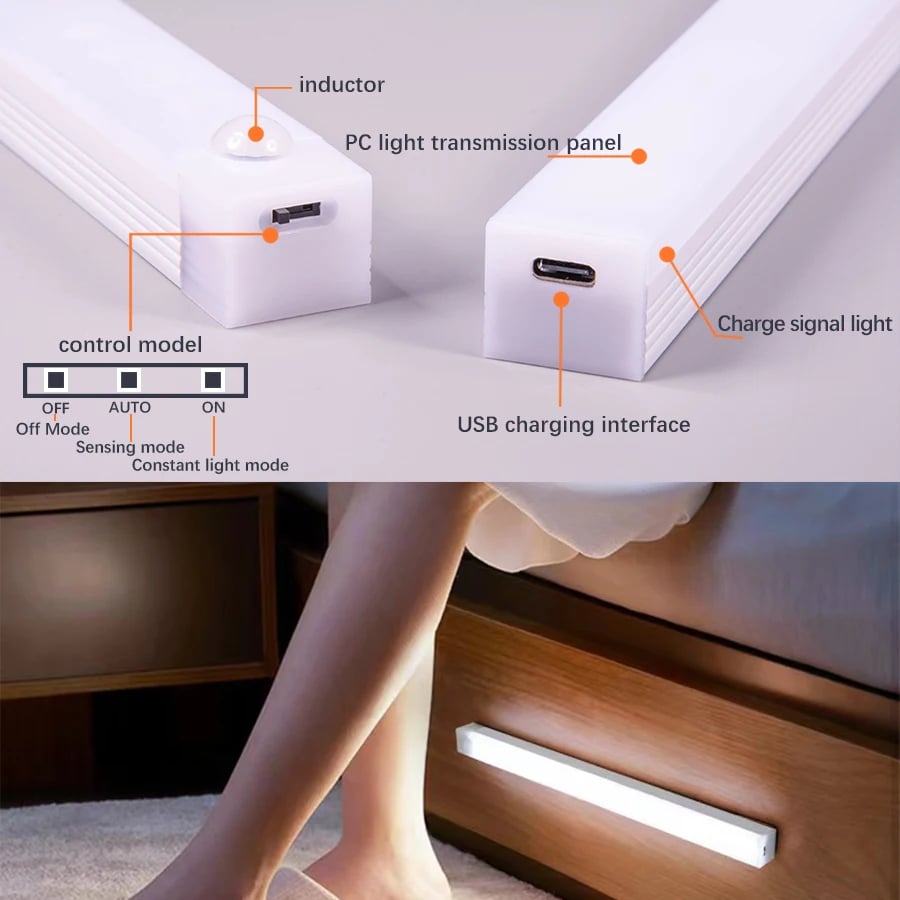 🎁HOT SALE 49% OFF🔥-💡Punch-free Smart Sensor Magnetic Rechargeable LED Lights