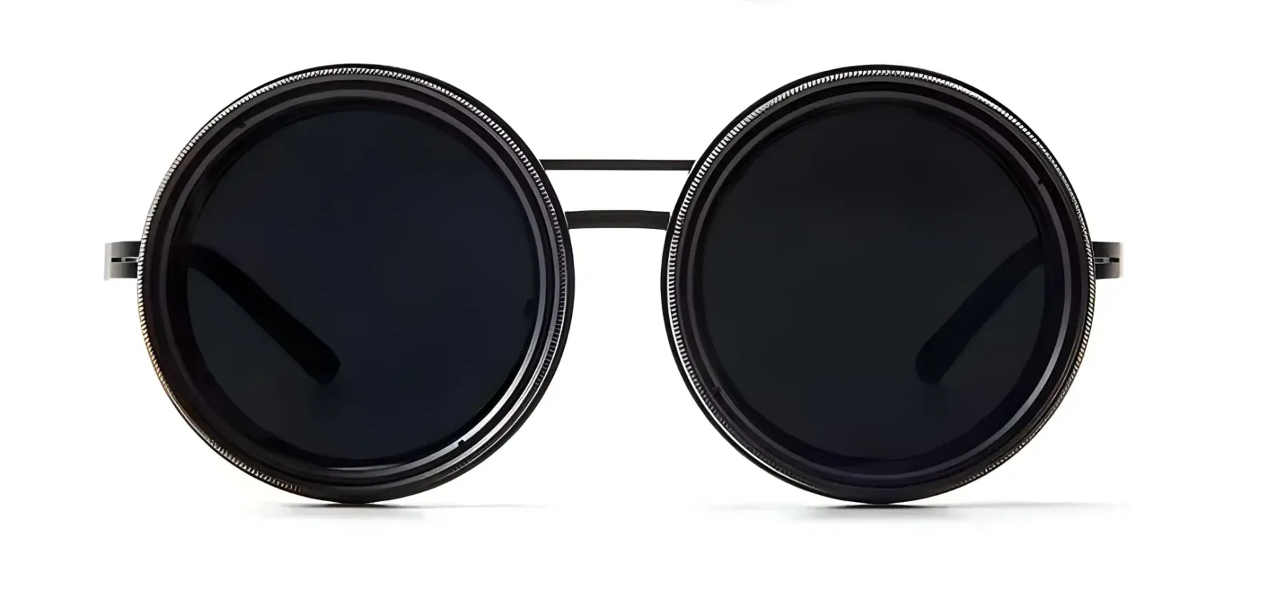 Adjustable Tint Polarized Round Sunglasses | ND9 Stepless 1-9 Gears