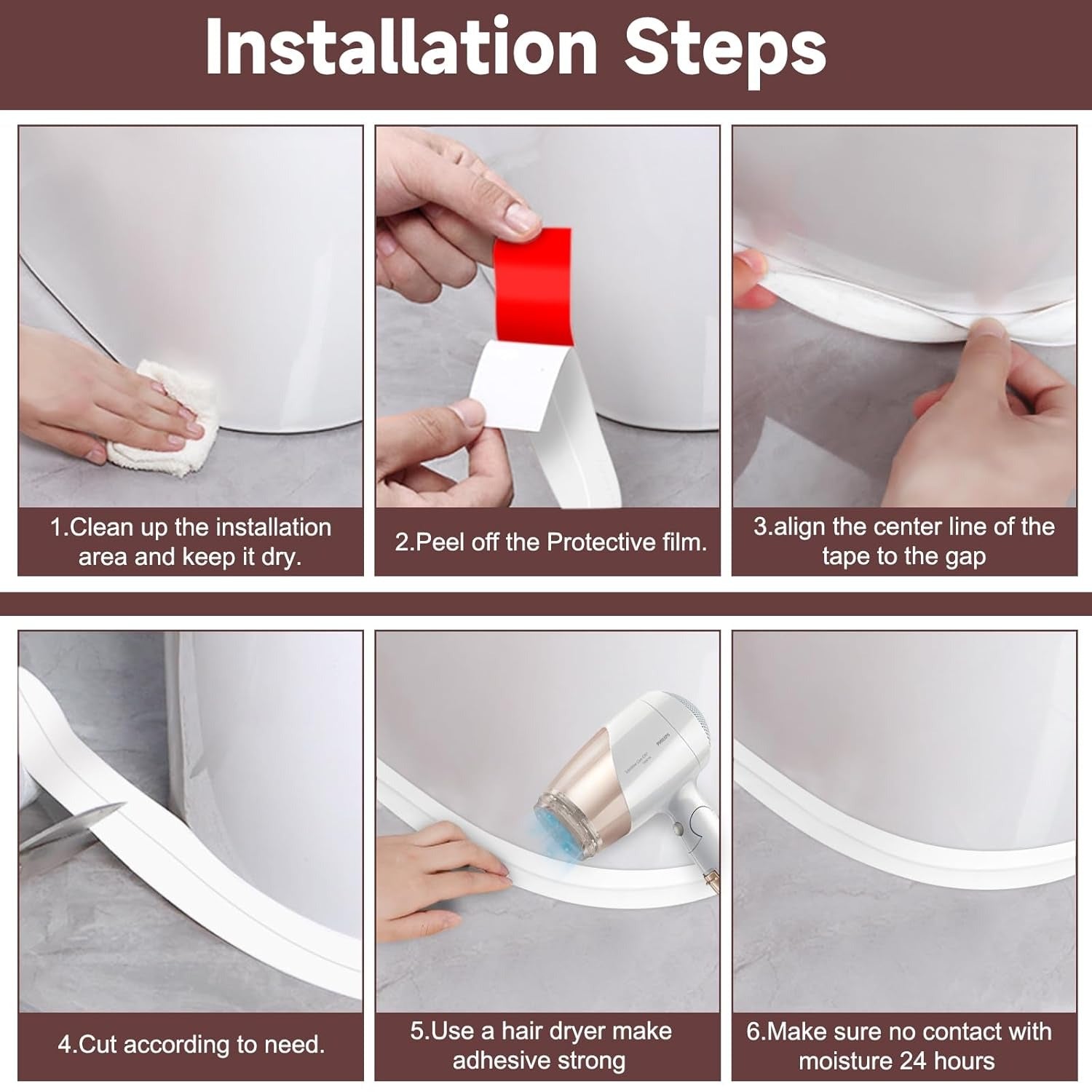 🔥Kitchen & Bathroom Seal Strip🎁