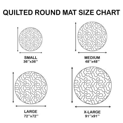 🎁 Jolly Workshop Quilted Round Mat GFTOTP13788 🎅