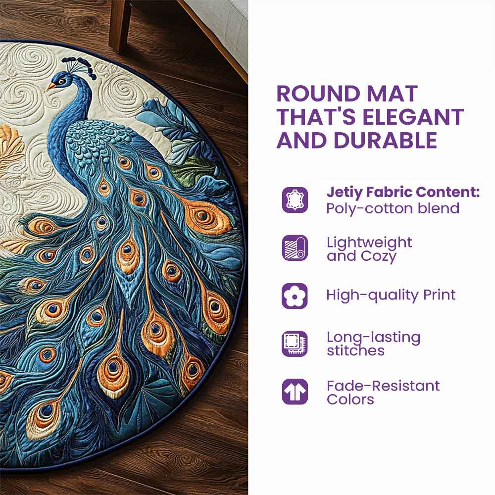 🎁 Jolly Workshop Quilted Round Mat GFTOTP13788 🎅