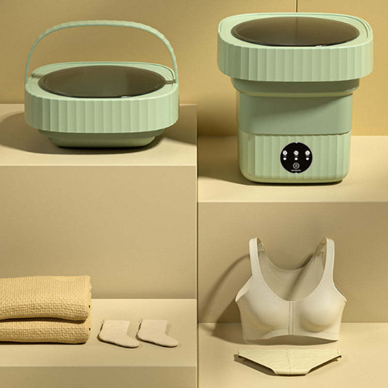 💥60% CHRISTMAS SALE! 🔥 MINI FOLDING WASHING MACHINE - Antibacterial & Portable, Perfect for Travel, Dorm and Small Spaces ✈️👕