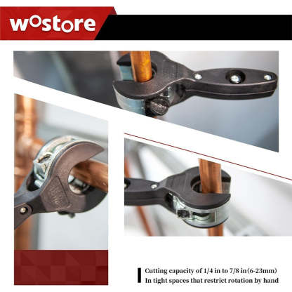 🔥Hot Sale 🛠️ 3-Piece Ratcheting Tubing Cutter Set🔧