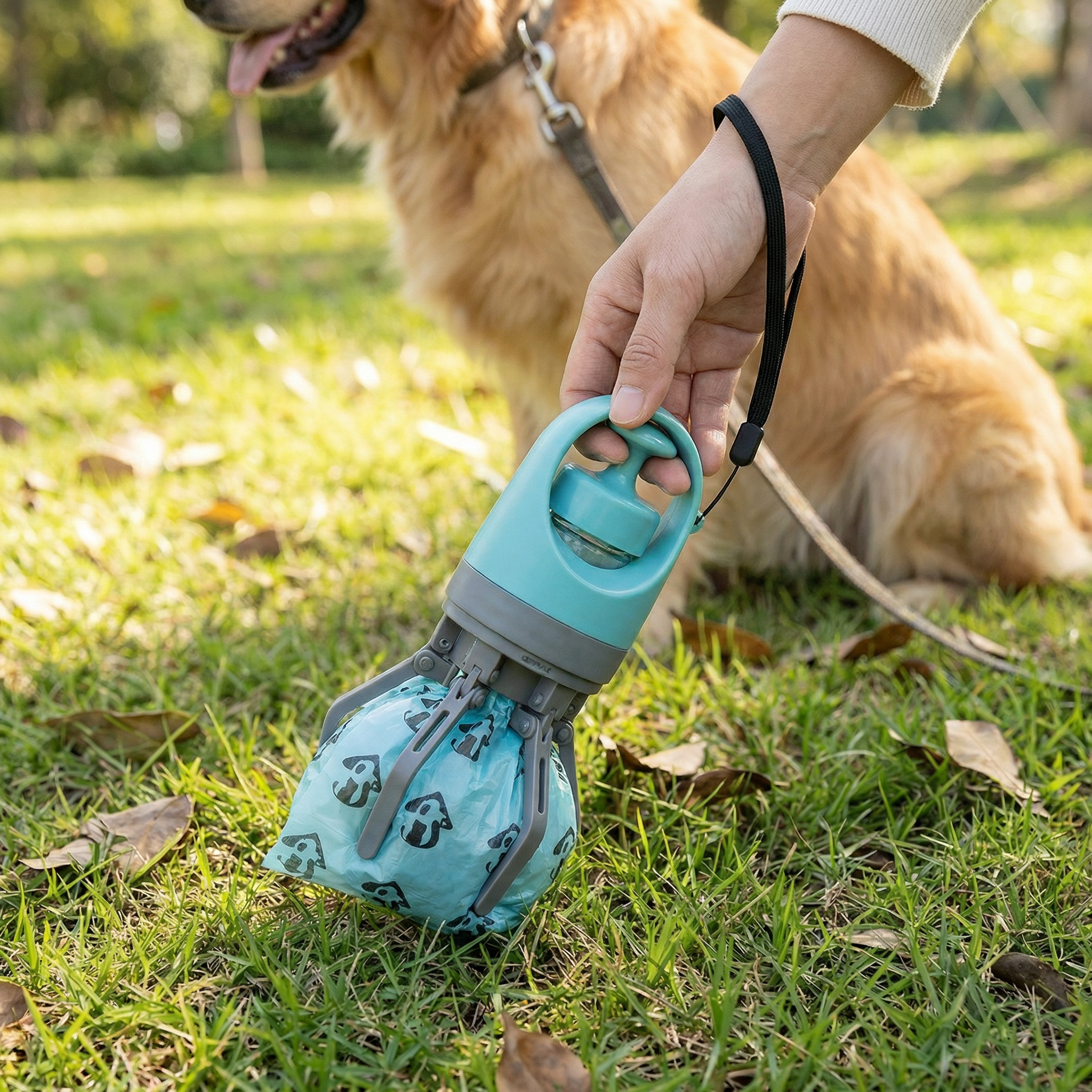 Dog Poop Scooper with Bags – Portable Outdoor Cleaning Set