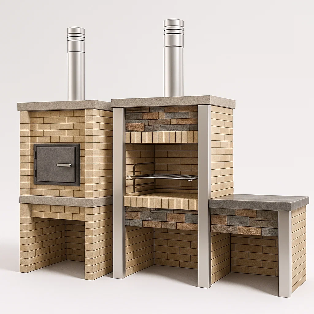 Jardin,Barbecue en pierre-FURNIRANA