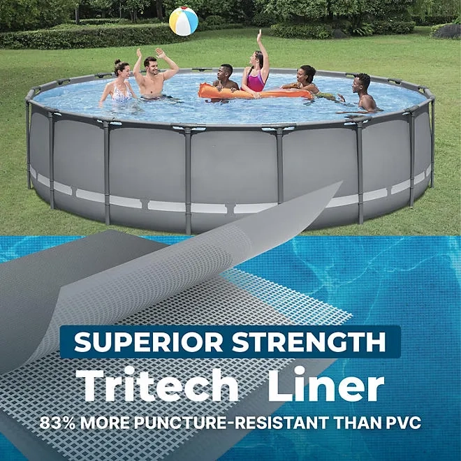 🏊Beat the Heat in Style – 18’ x 48” Round Above Ground Pool Set