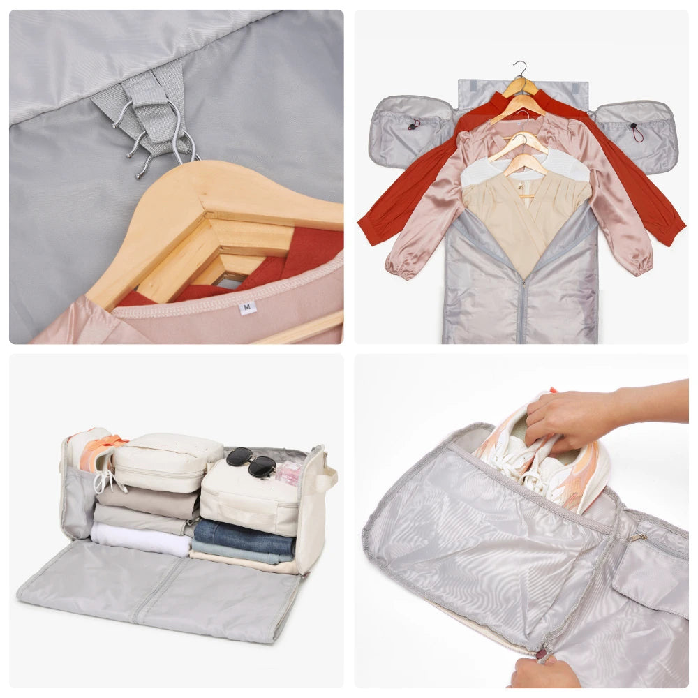 60L Carry-On Travel Duffle with Trolley Sleeve