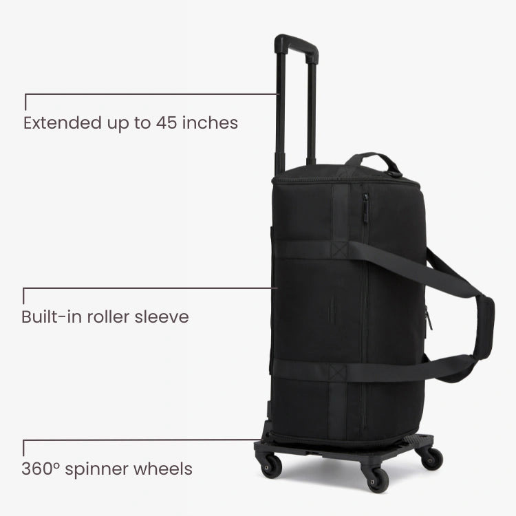 60L Carry-On Travel Duffle with Trolley Sleeve