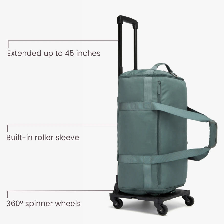 60L Carry-On Travel Duffle with Trolley Sleeve