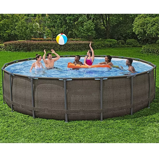 🏊Beat the Heat in Style – 18’ x 48” Round Above Ground Pool Set