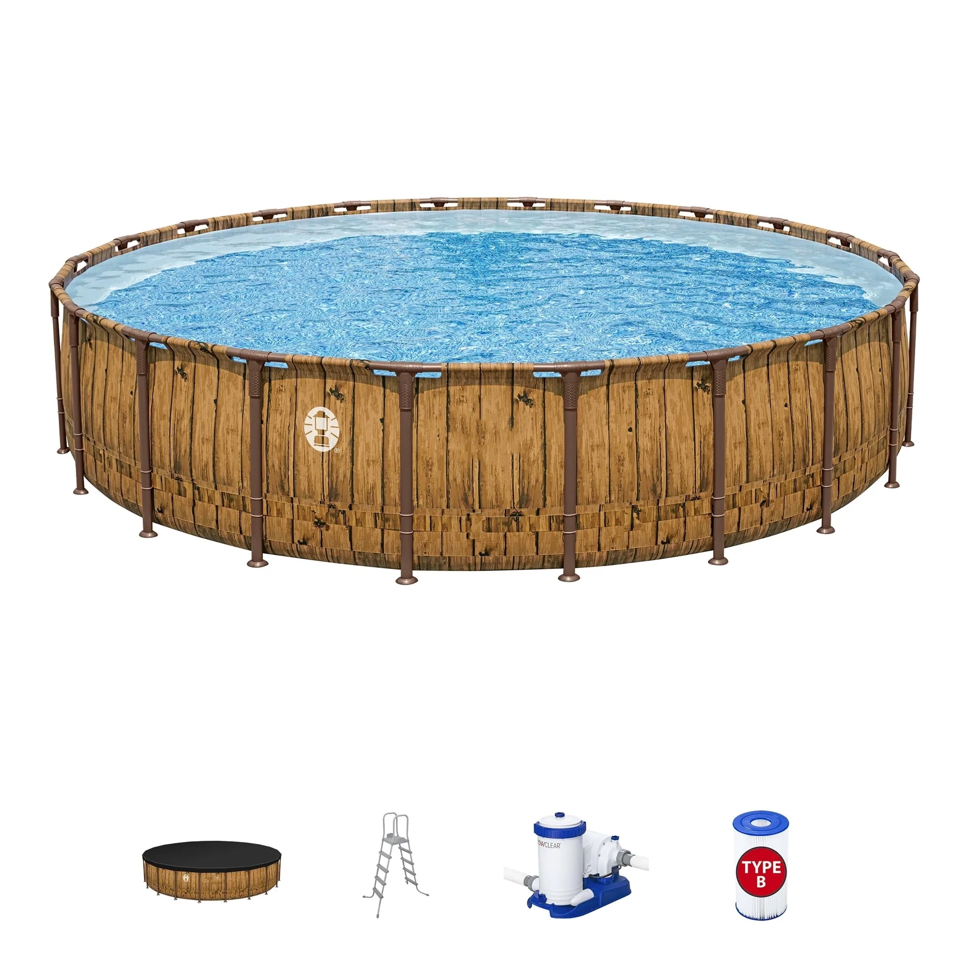 🏊Beat the Heat in Style – 18’ x 48” Round Above Ground Pool Set