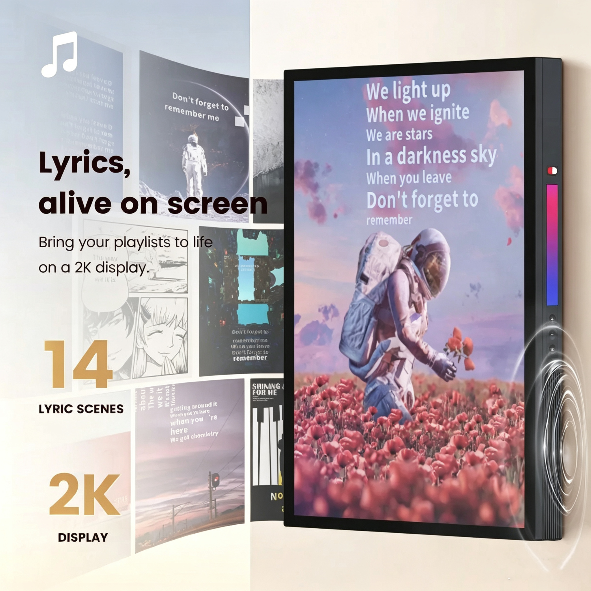 Frame-Style Lyrics Speaker
