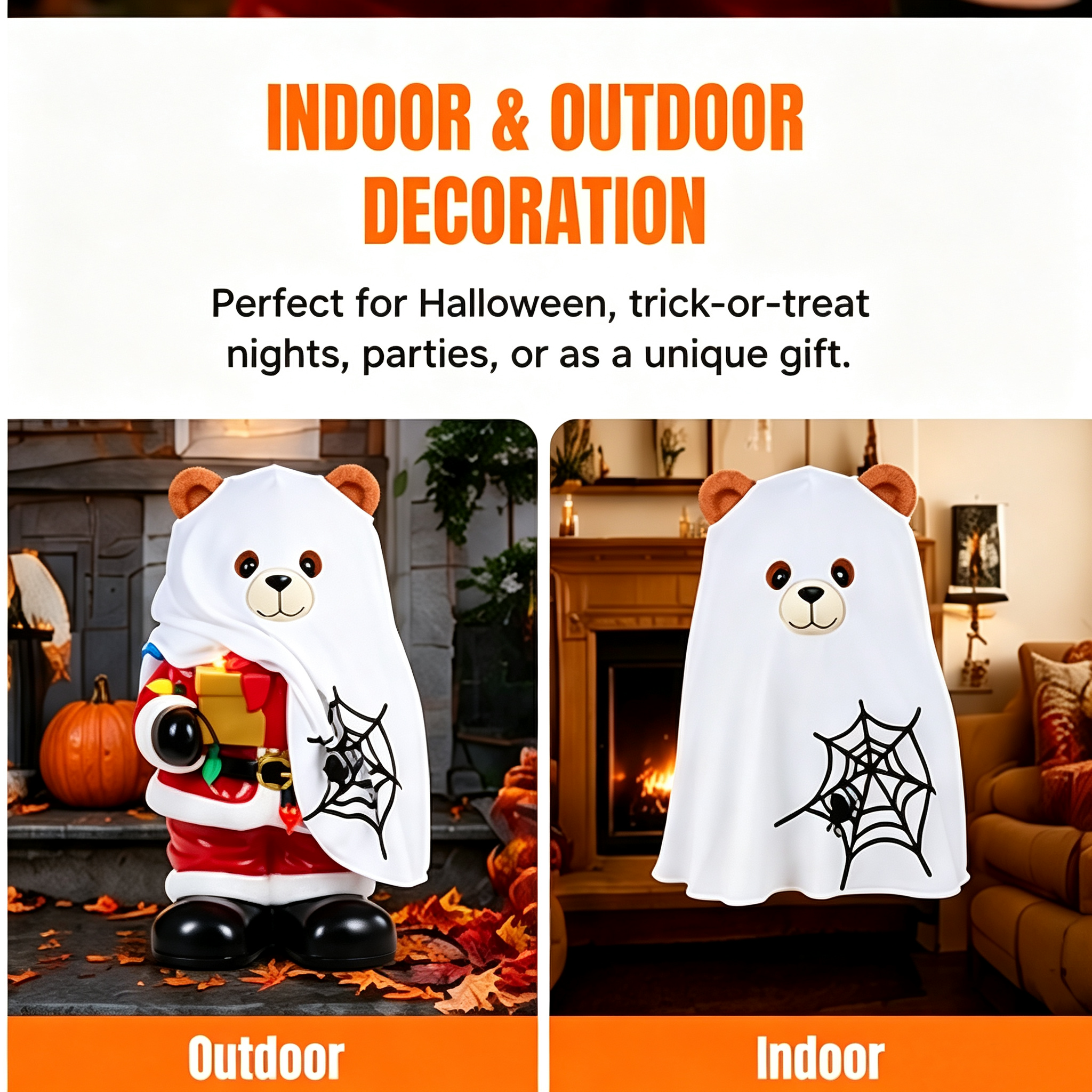 Holiday Bear Greeter built-in 6 hour on 18 hour off timer function