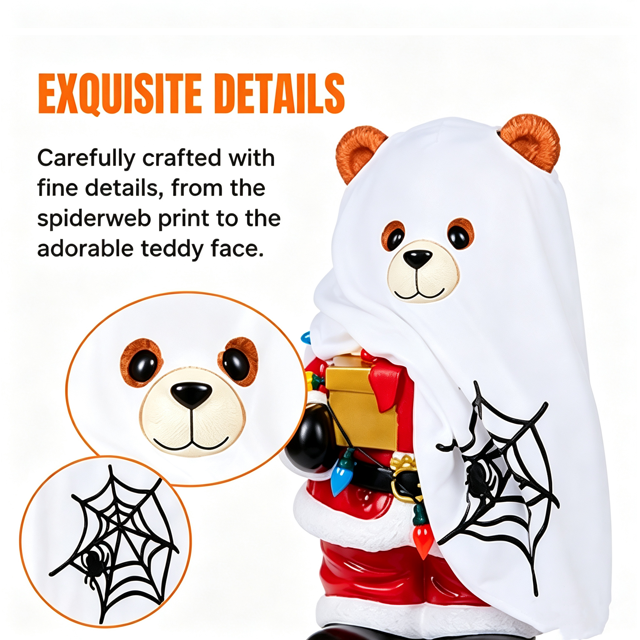 Holiday Bear Greeter perfect for indoor and covered porch display