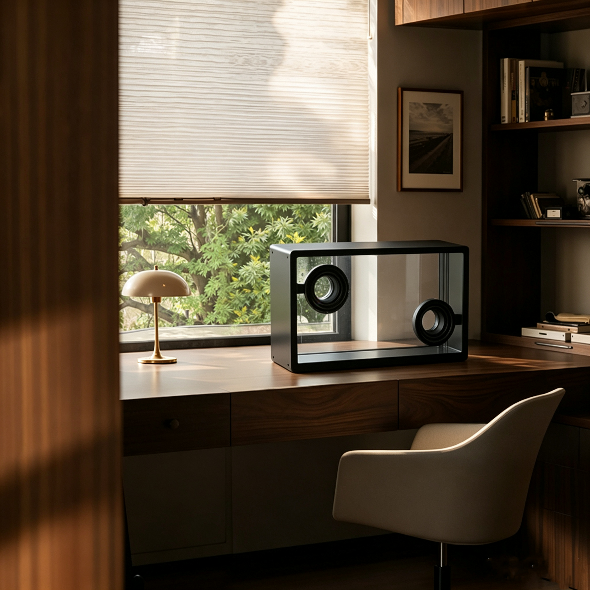 Transparent Glass Lyric Speaker