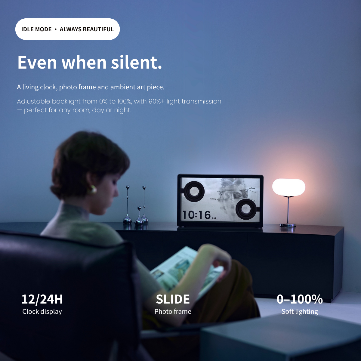 Transparent Glass Lyric Speaker