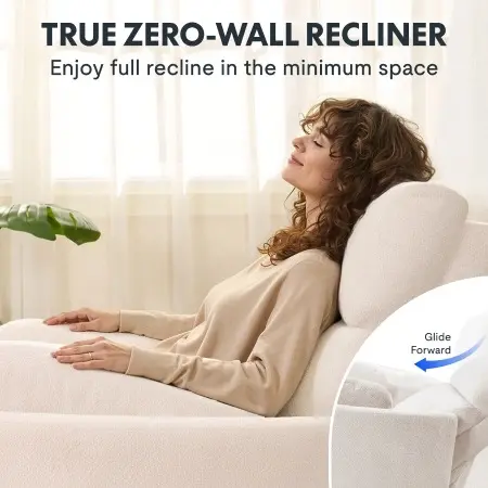 54" Oversized No-Wall Power Recliner - Big & Tall Chenille Swivel Rocker