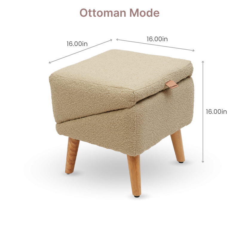 Split Ottoman Dog Ramp