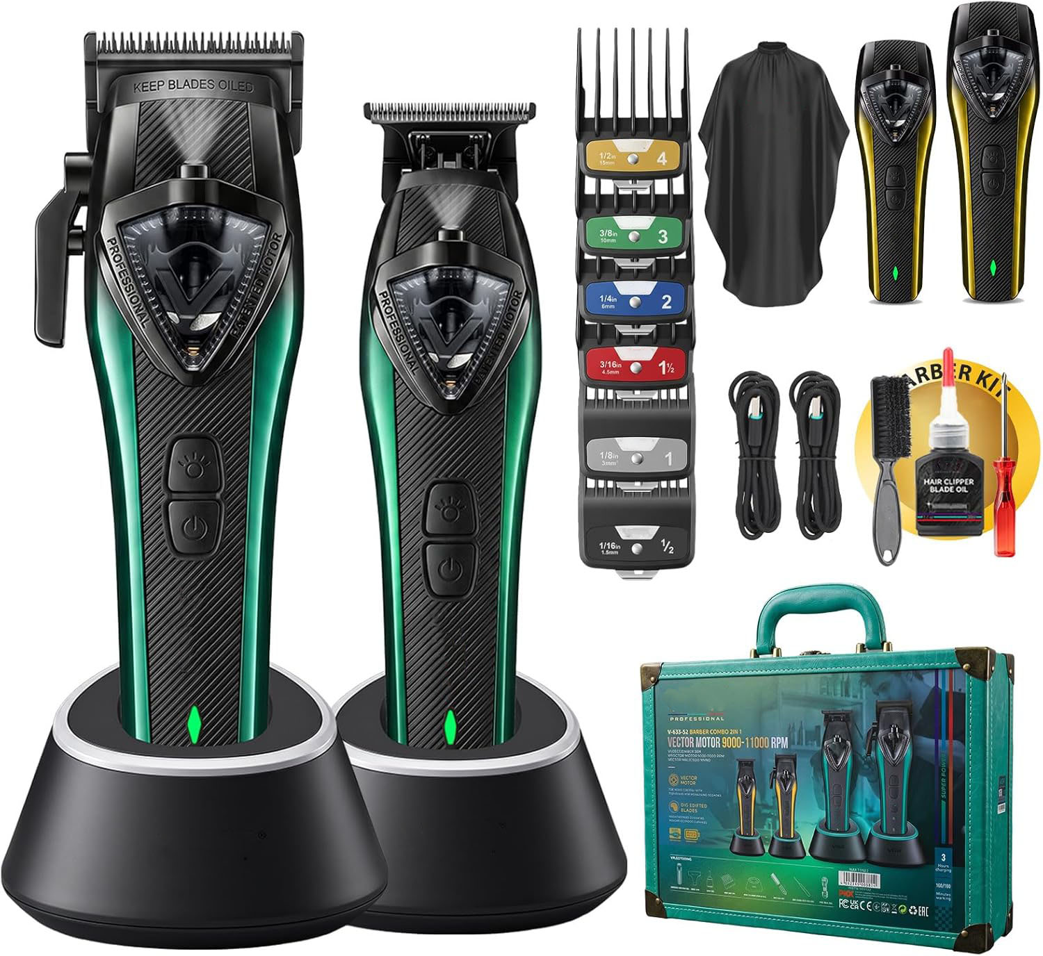 Professional Hair Clippers for Men Kit